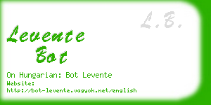 levente bot business card